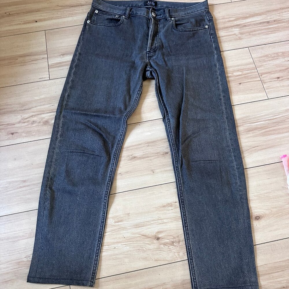 APC A.P.C. Petit New Standard Jeans 29 inseam 28 Dark charcoal grey gray